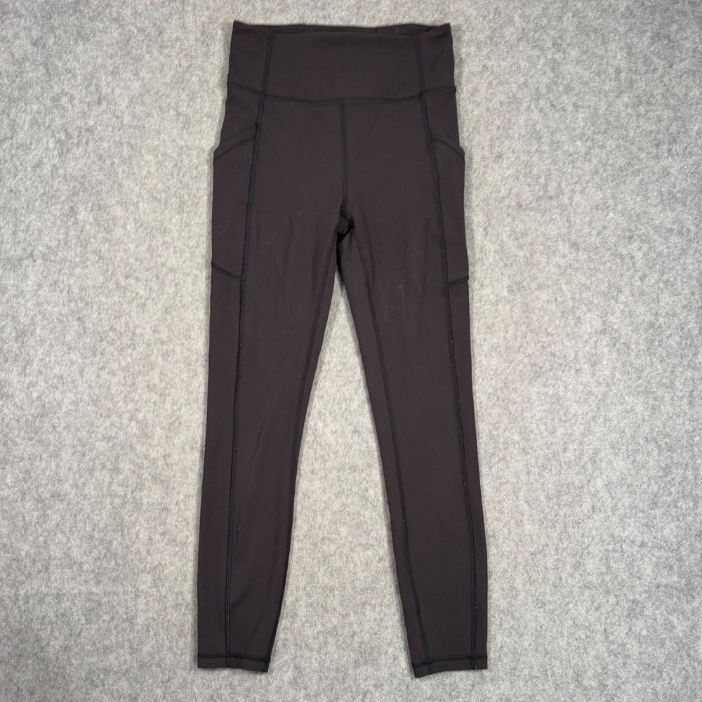 Lululemon Athletica Black Invigorate High Rise 25" Cropped Tights Women's Size 4